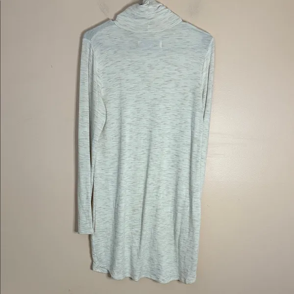Abercrombie & Fitch Heathered Cream Turtleneck Long-Sleeve Dress - Image 7