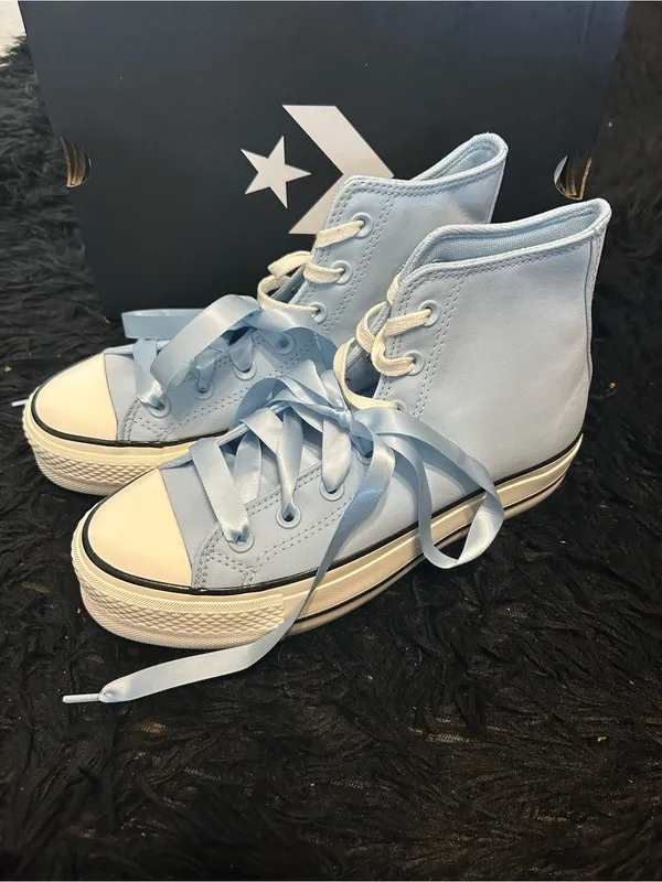 CONVERSE Ctas Lift Hi top blue platform lace up shoes sneakers women’s new - Image 2