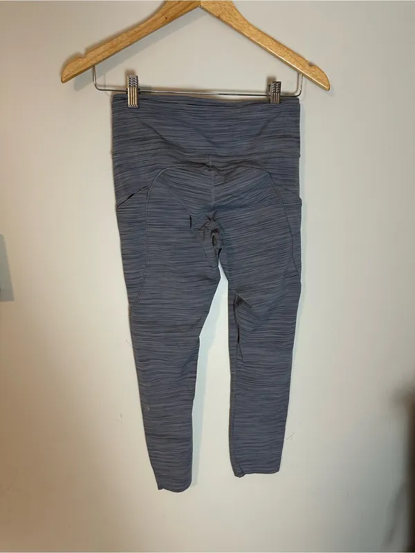 Lululemon Fast and Free crop leggings grey - Image 3