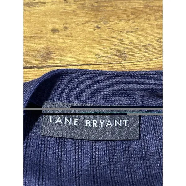 Lane Bryant Ribbed V-neck button-front Cardigan Sweater Long Sleeve Sz 14/16 1X - Image 7