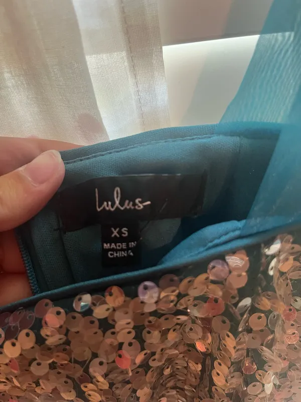 Lulus Dress Mini Blue - Image 5