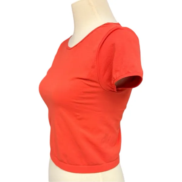 Free People Vibrant Orange Crop Top - Image 4