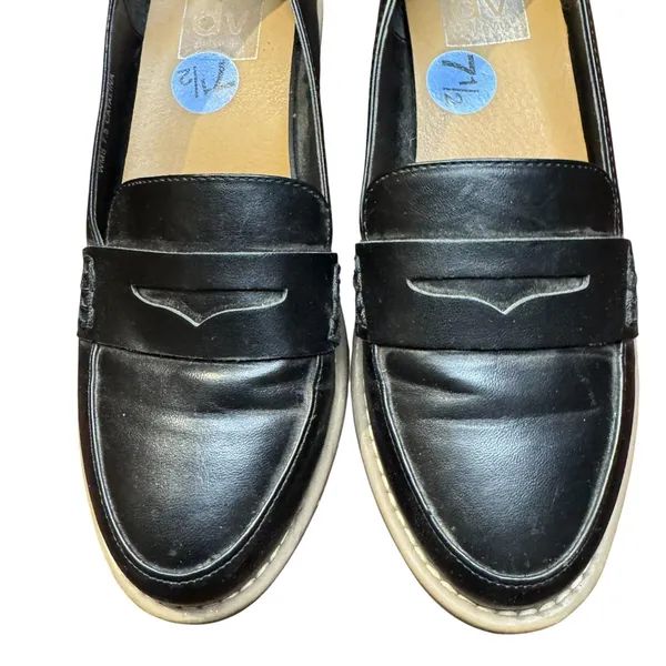 Dv Dolce Vita Shoes Womens Size 7.5 Black Catalina Loafer‎ Flats Lug Sole Casual - Image 2