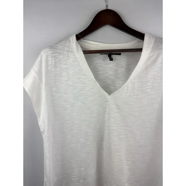 Women’s White House Black Market XL White T-Shirt - Image 2