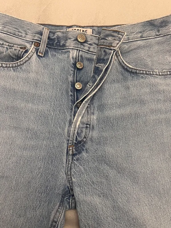 AGOLDE Los Angeles Premium Jeans – Size 30, Straight Leg with Raw Hem - Image 11