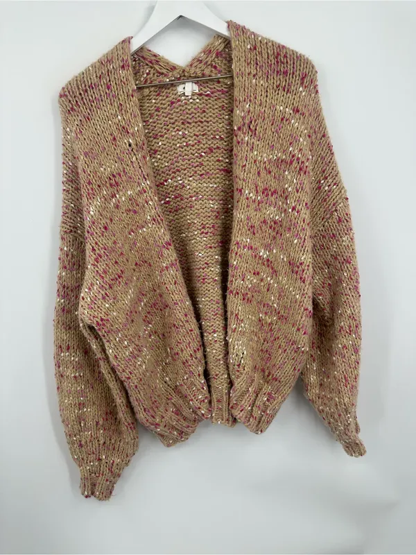 Aerie Brown Sweater Cardigan Size Small Boho Chunky Oversized - Image 2