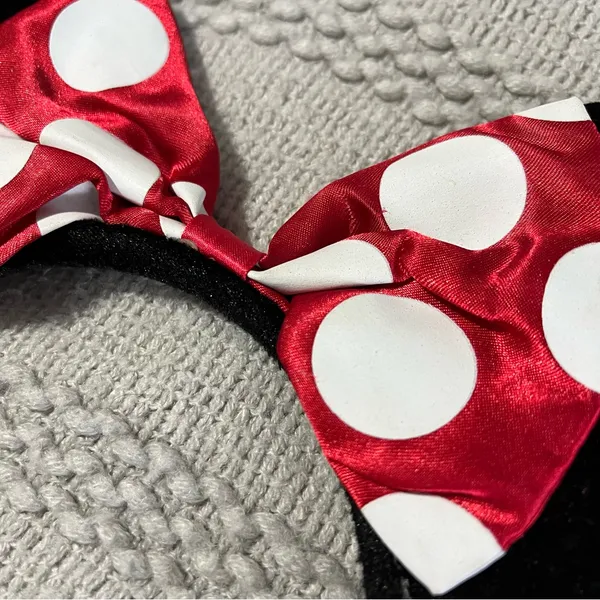 Disney Parks Red Minnie Mouse Ears Headband - Image 2
