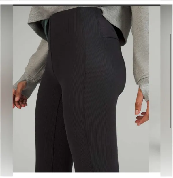 Lululemon Brushed Softstreme Ribbed Flared Pant  - Image 3
