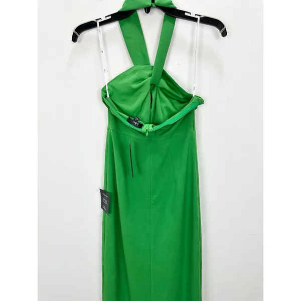 Lulus Mesmerizing Perfection Green Halter Neck Backless Maxi Dress Small NWT - Image 9
