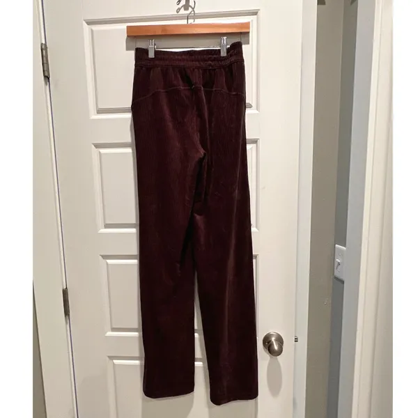 Lululemon Corduroy Wide Leg Scuba Pants Espresso Brown Size‎ 2 LW5FRES - Image 2
