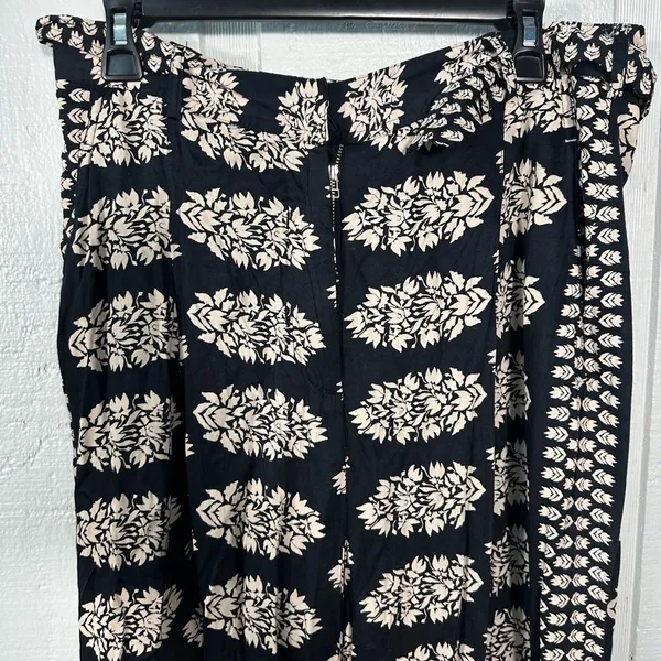 Omika Sinatra Pant Black and Tan Oversized Wide Legged Ankle Pants Size XL EU - Image 4