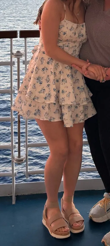 Windsor Blue and white floral mini dress - Image 4