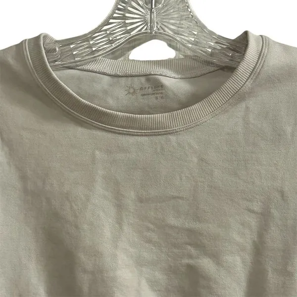Offline by‎ Aerie Women's White Cropped Crew Neck T-Shirt Size M Casual Top y2k - Image 2
