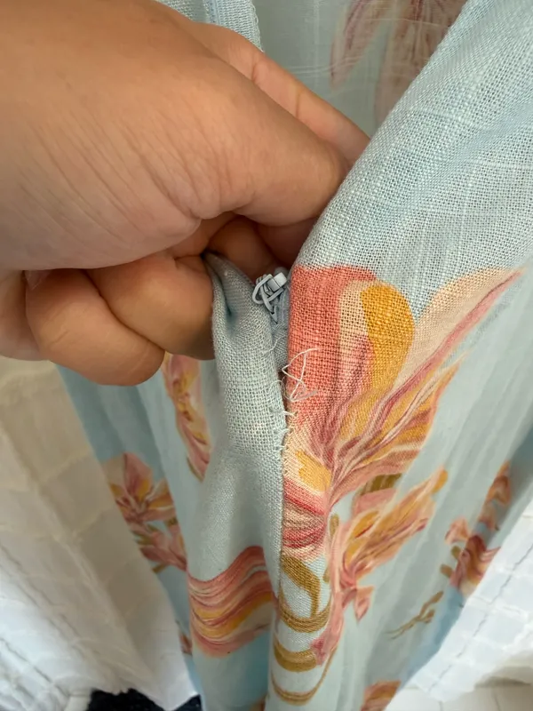 Paper Heart Maxi Dress Teal Floral - Image 6