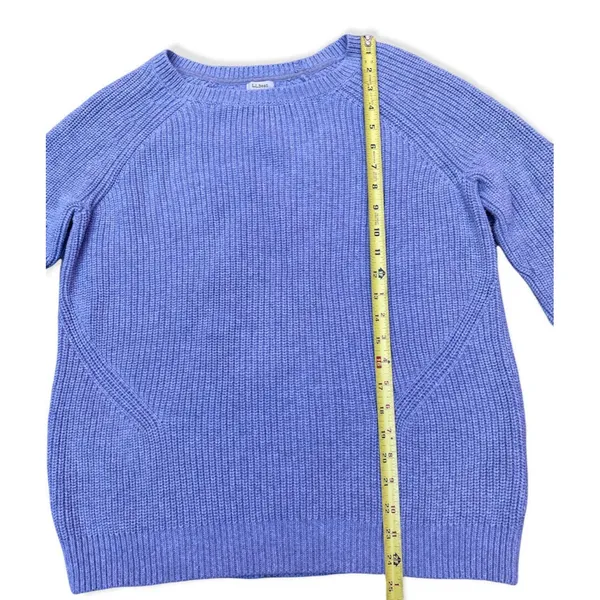 L.L. Bean Grey Cotton Ribbed Knit Pullover Sweater Size XL Fisherman Style - Image 7