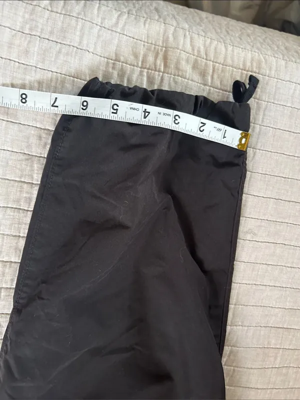 Uniqlo black cotton Wide Parachute Cargo loose baggy skater Pants Size S 27-30 - Image 16