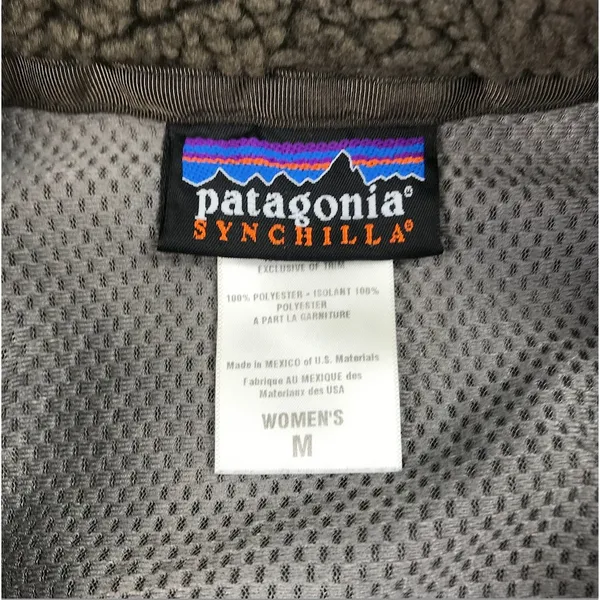 PATAGONIA Synchilla Classic Retro-X Fleece Vest Women M Green Outdoor Camping - Image 9