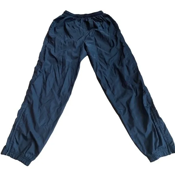 Nike Vintage 90s Windbreaker Pants Black‎ Size L Nylon - Image 2