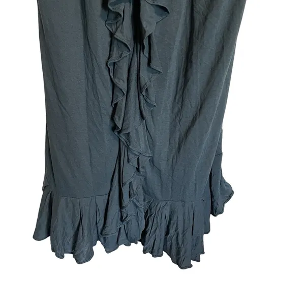 New York & Company Blue Ruffle Dress‎ Sleeveless Casual Sundress - Image 6