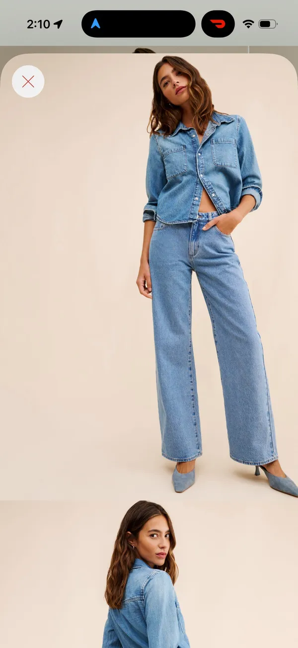 Abrand 95 Mid Baggy Jean Blue Size 27 - Image 4