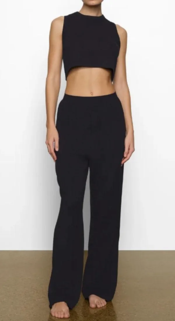 Skims Boyfriend Loose Pants Onyx - Image 5