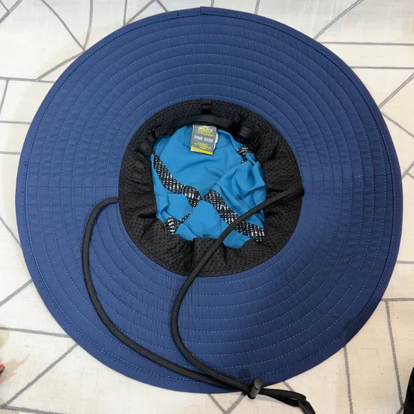 Sunday Afternoons Sun Hat One Size Teal Blue Floral Sash Wide‎ Brim Hiking Hat - Image 4