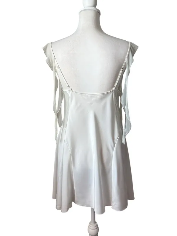 White Fairy Mini Slip Dress - Image 4