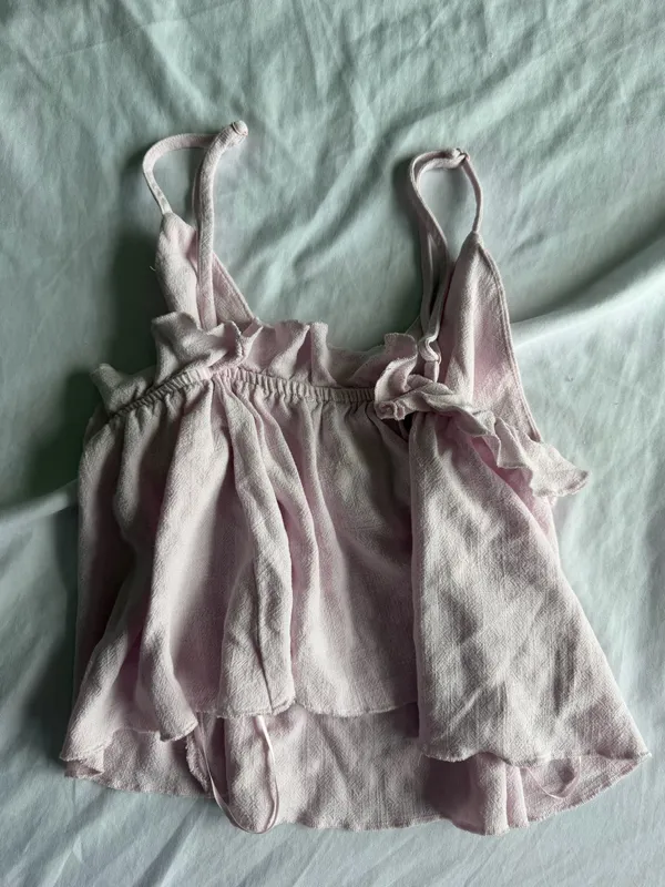 light pink garage flowy babydoll tank - Image 2
