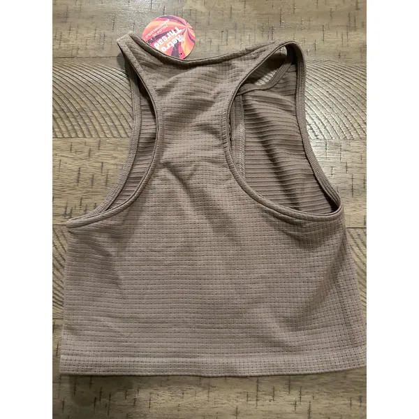 NWT Retro Thread Seamless Floral‎ Lace Inset Tank - Mushroom - Image 4
