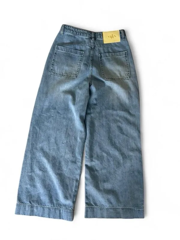 Wide Leg Light Blue Women's Jeans - Image 2