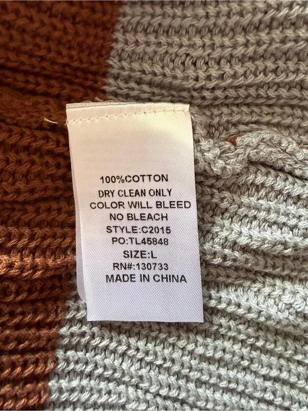 Umgee Lime Twist Open Front Oversized Cardigan Green Large NWT IN PACKAGE - Image 5