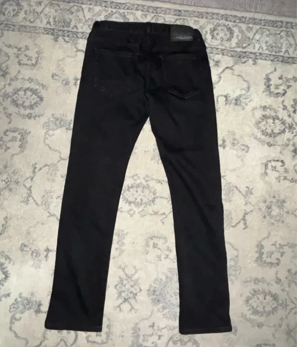 Aerosmith Aeropostale Y2K Jeans Women’s 29 Slim Straight Black Denim 29x32 EUC - Image 4