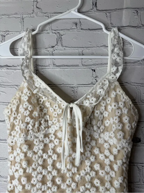 Lulus Charmaine white Floral Lace Mini Dress XS - Image 11