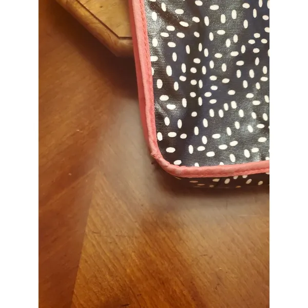 Fossil Keyper Coated Canvas Black & White Polka Dot Crossbody Purse Shoulder Bag - Image 12