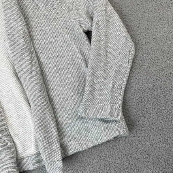 Loft Cardigan Sweater Women S Gray Ribbed Knit Open Front - Image 2