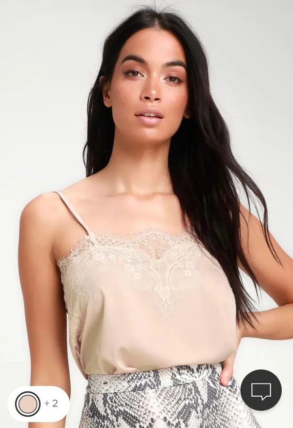 Maddox Pink Lace Cami - Image 2