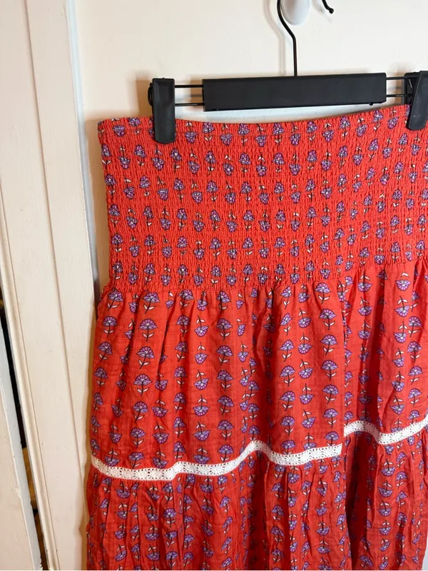 NWT Design History Floral Tiered Maxi Skirt - Image 5