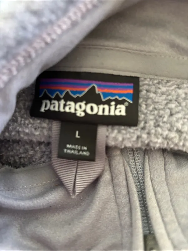 Patagonia Better Sweater 1/4-Zip Heather Gray Sz L Zip Pocket Logo Fleece Lined - Image 5