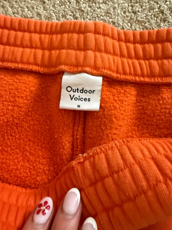 Orange Outdoor Voices Sweatpants - Image 3