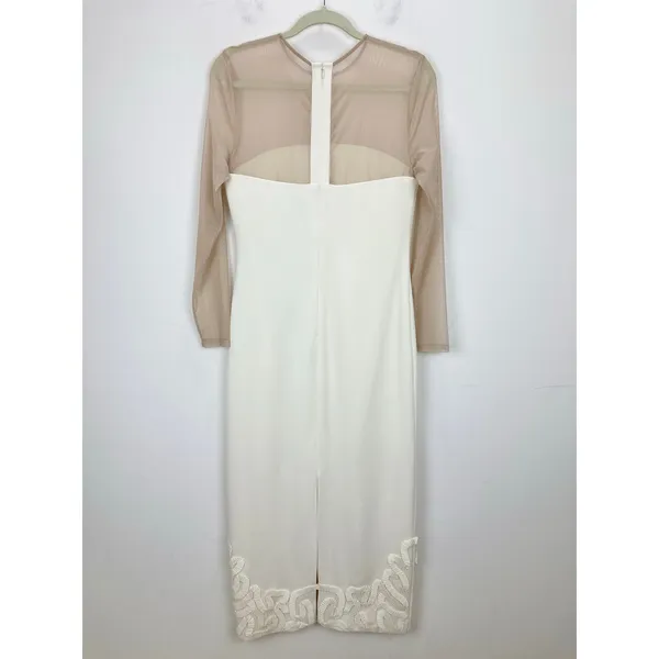 Antonio Melani x Elizabeth Damrich Babe Mesh Crepe Soutache Maxi Dress US 2 NWT - Image 9
