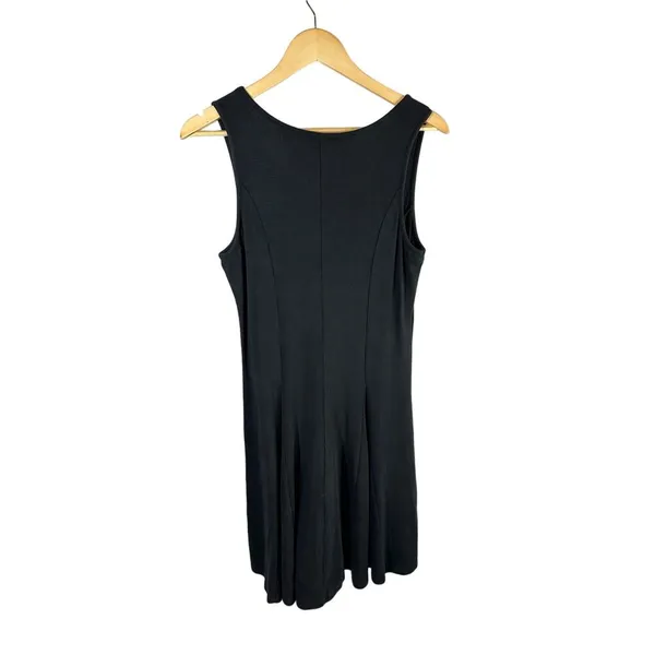 Toad & Co Daisy Ribbed Sleeveless Super Soft Knit Dress Size Large Black - Image 2