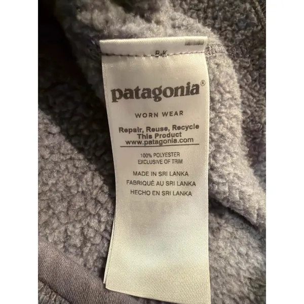 Patagonia Better Sweater Jacket XS Heathered Lavender Full Zip Fleece STY25542 - Image 6