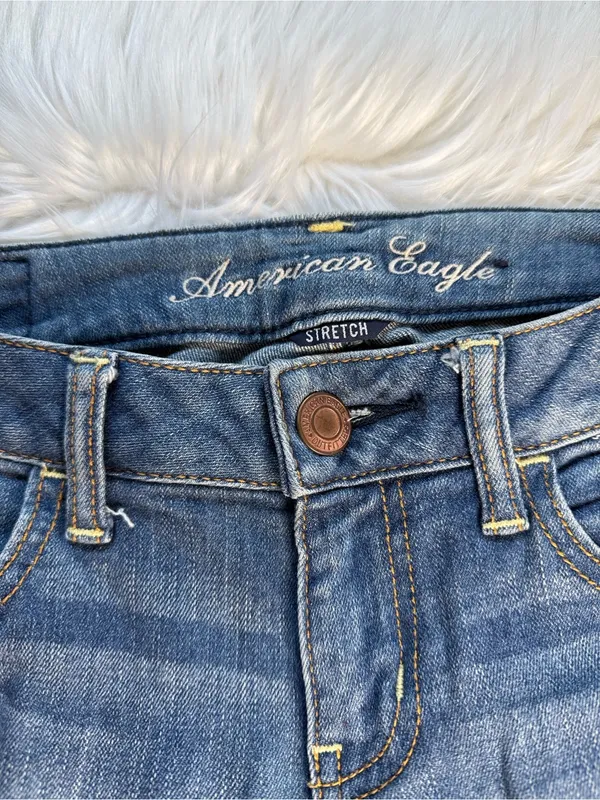 American Eagle Faded Distressed Low Rise Jeggings - Image 3