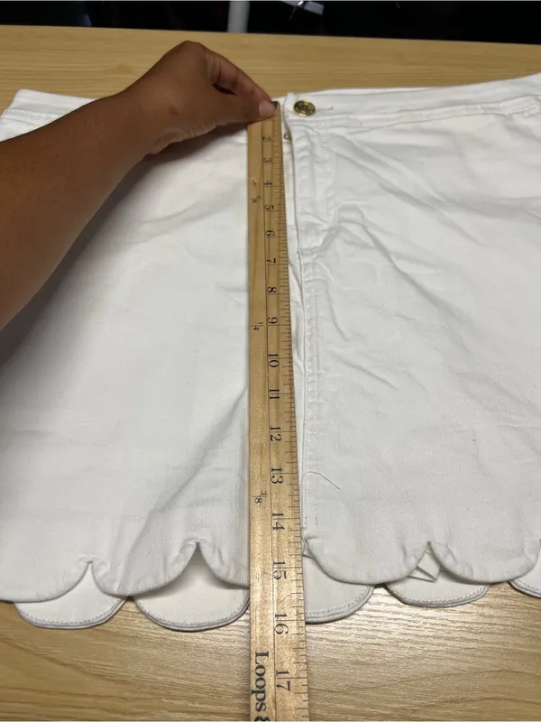 Lilly Pulitzer Colette Denim Skort Resort White Size 16 NWT - Image 13