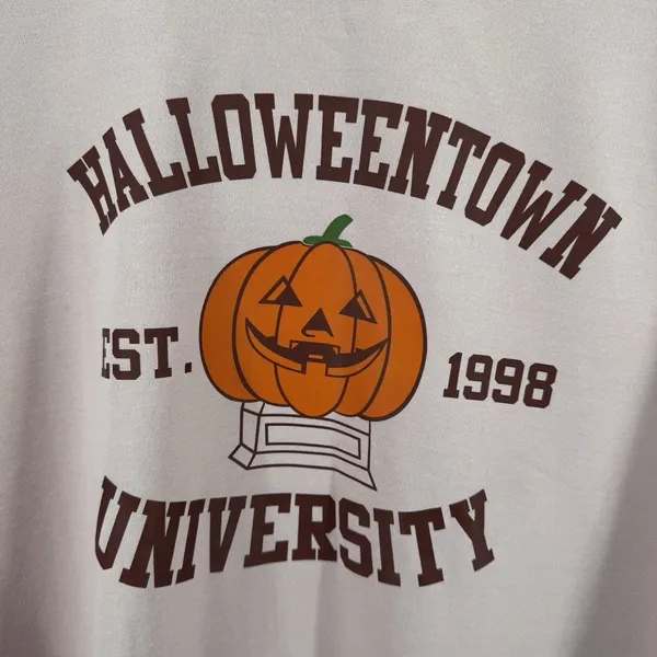 Halloweentown University Sweatshirt Women's 4XL Pink Pumpkin October Halloween - Image 3