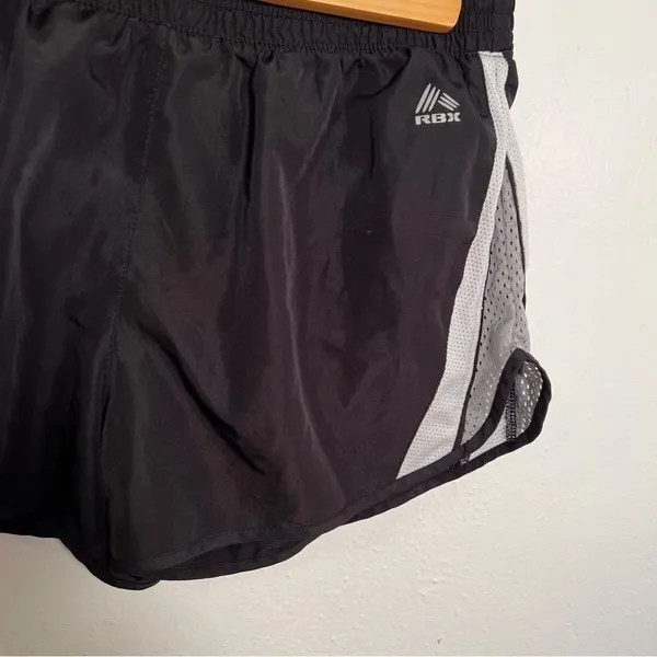 RBX Womens' Size Small Athletic Running Shorts Black Gray Mesh Side Style CR586 - Image 3