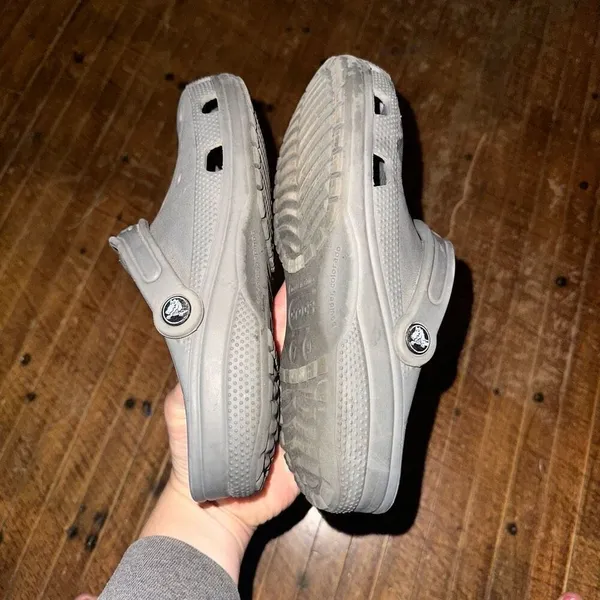 Crocs gray rubber arch support 7/9 ortho nursing clogs - Image 4