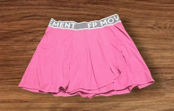 Free People Women's Pink Skirt size large - Image 3