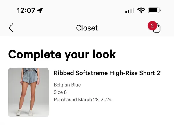 Lululemon Ribbed Softstream Shorts - Image 2