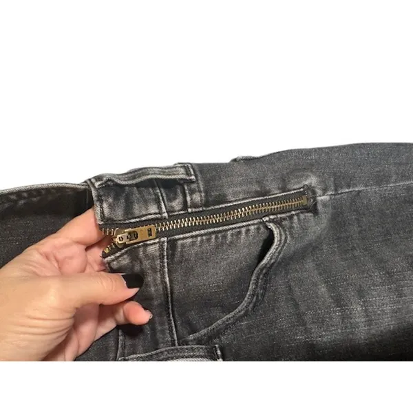 Levi's Black One Piece Carpenter BIB Tapered Leg Denim Jean Overall Women Sz 26 - Image 12